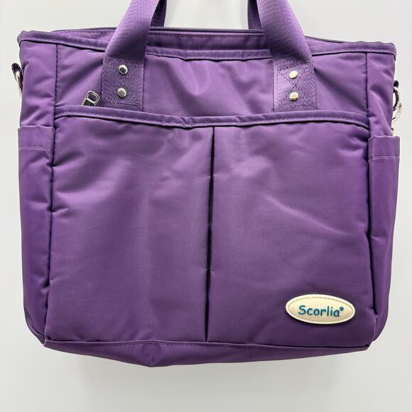 Scorlia Insulated Lunch Tote Cooler Bag in Purple - Picture 2 of 10